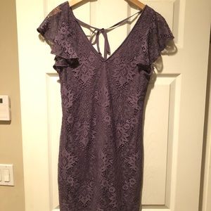 Purple lace dress from Francescas